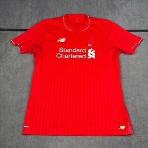 Liverpool FC Jersey 2015/16 Home New Balance Mens Large Red Soccer